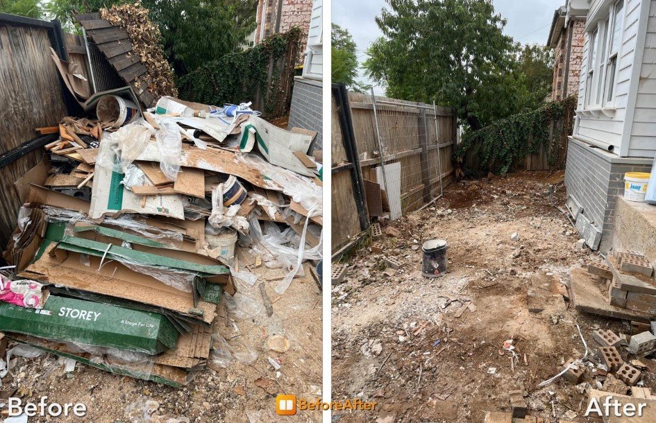 house Hold Rubbish CleanUp before & After image